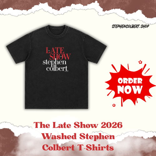 The Late Show 2026 DTNK1205 Washed Stephen Colbert T-Shirts